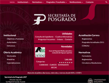 Tablet Screenshot of posgrado.unt.edu.ar