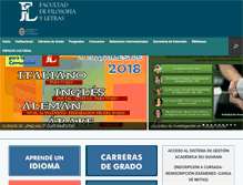 Tablet Screenshot of filo.unt.edu.ar